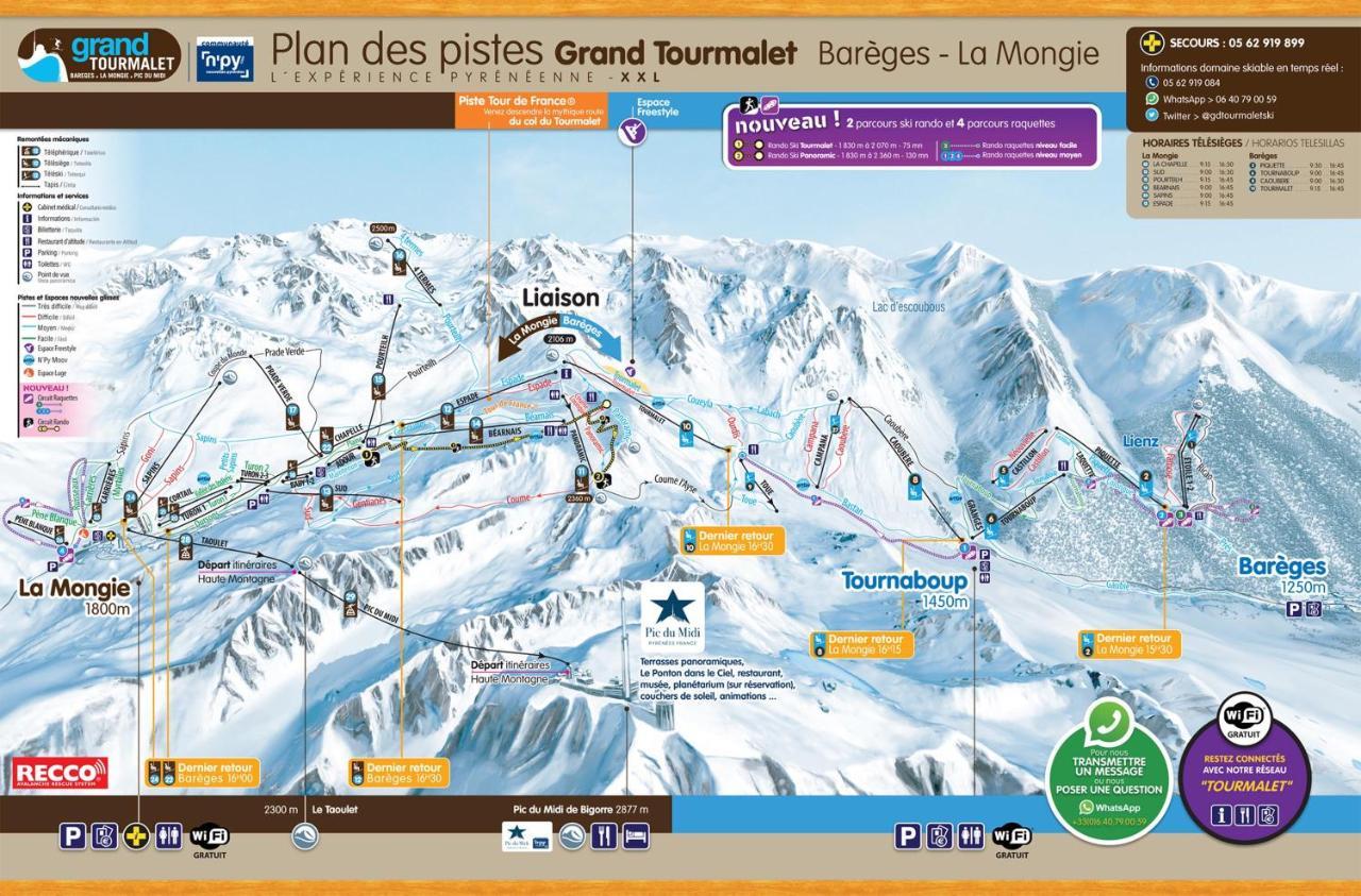 Duplex 8 Couchages, Au Pied Des Pistes De La Mongie Apartment ภายนอก รูปภาพ
